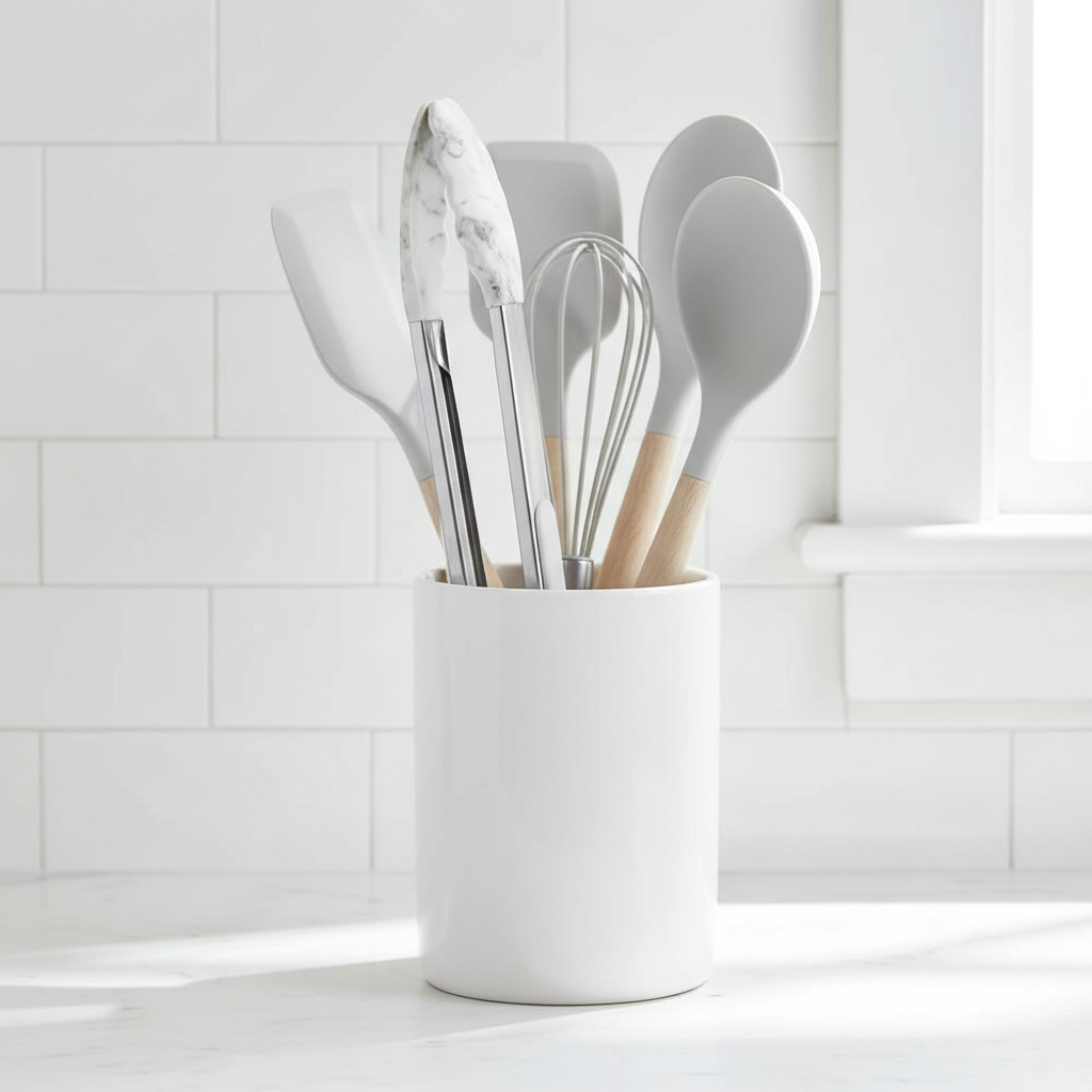 Zing Marble Effect Silicone Tongs