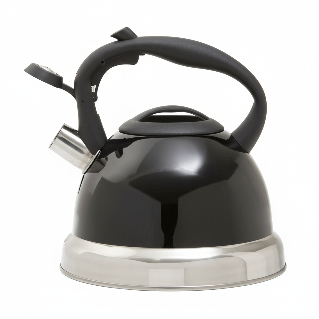 Zion Black 3000Ml Whistling Kettle
