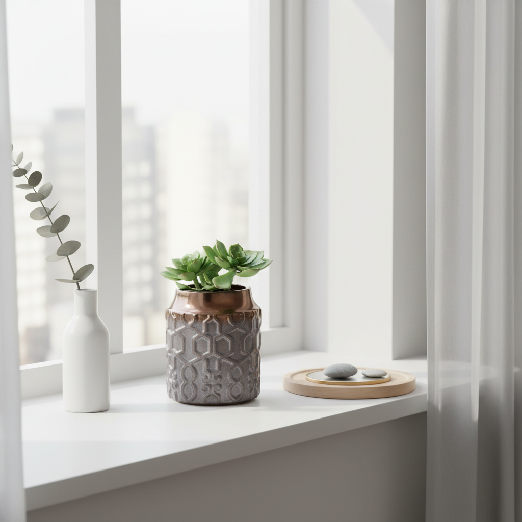 Zircon Small Ceramic Planter