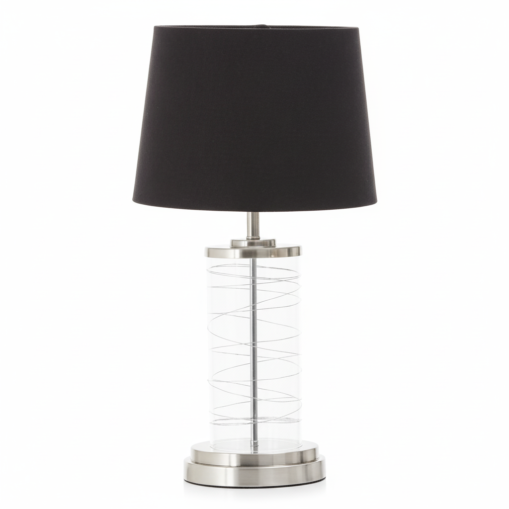 Zola Glass Cylinder Table Lamp