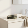 Zoro Black And White Veined Marble Ashtray