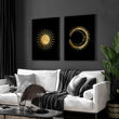 Sun and moon wall art | set of 2 wall art prints - About Wall Art