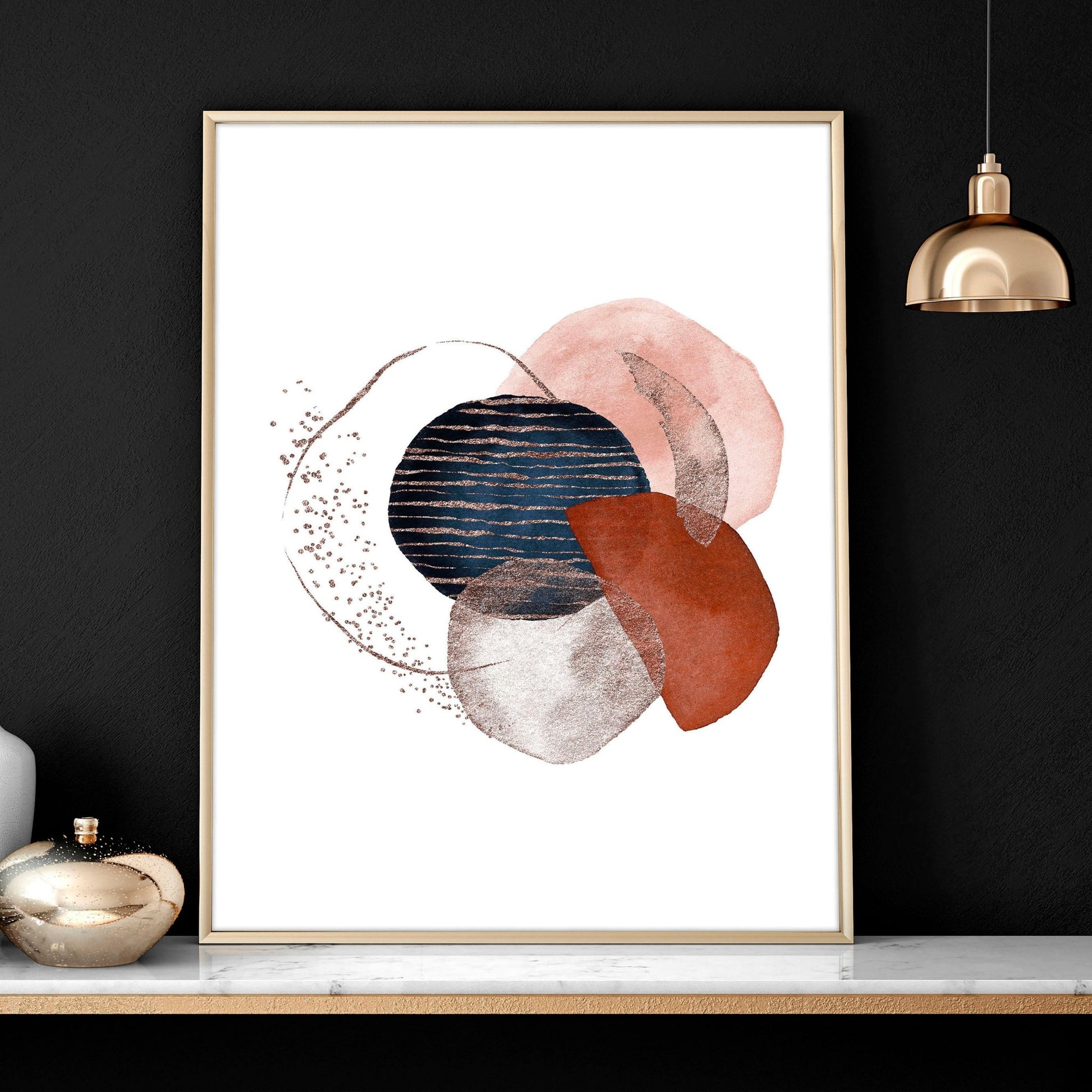 Abstract print for bedroom | set of 3 wall art prints
