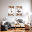 Arabic calligraphy wall art | Set of 2 wall art prints - About Wall Art