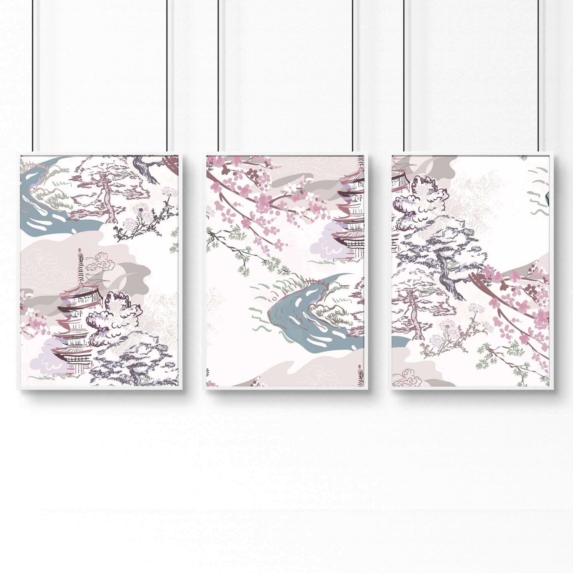 Art for a bathroom | set of 3 wall prints - About Wall Art