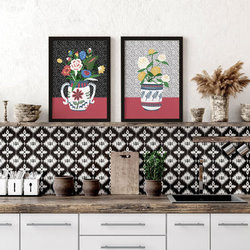 Art pour les cuisines | ensemble de 2 impressions d’art mural succulentes