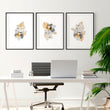 Art for office wall | set of 3 wall art prints