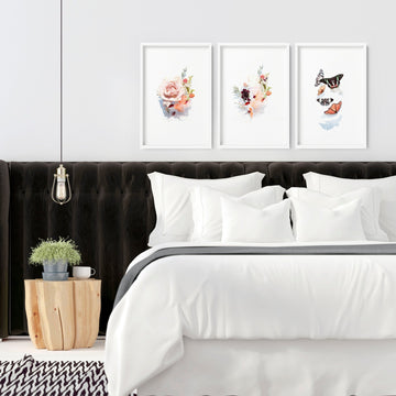 Art for the bedroom | set of 3 wall prints