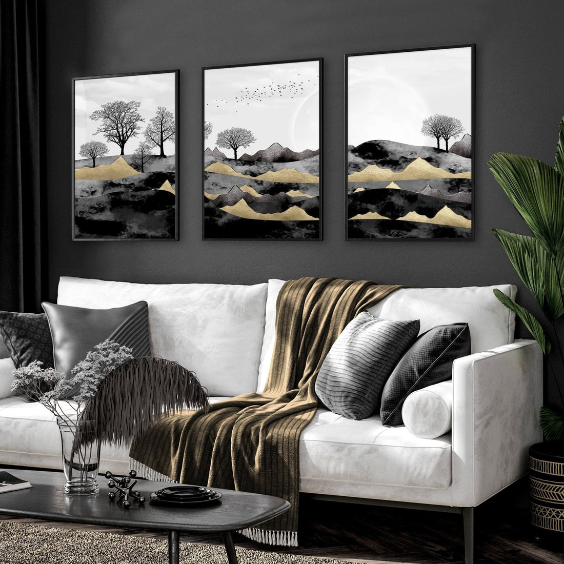 Living Room Wall Art Set of 3 framed wall art | About Wall Art
