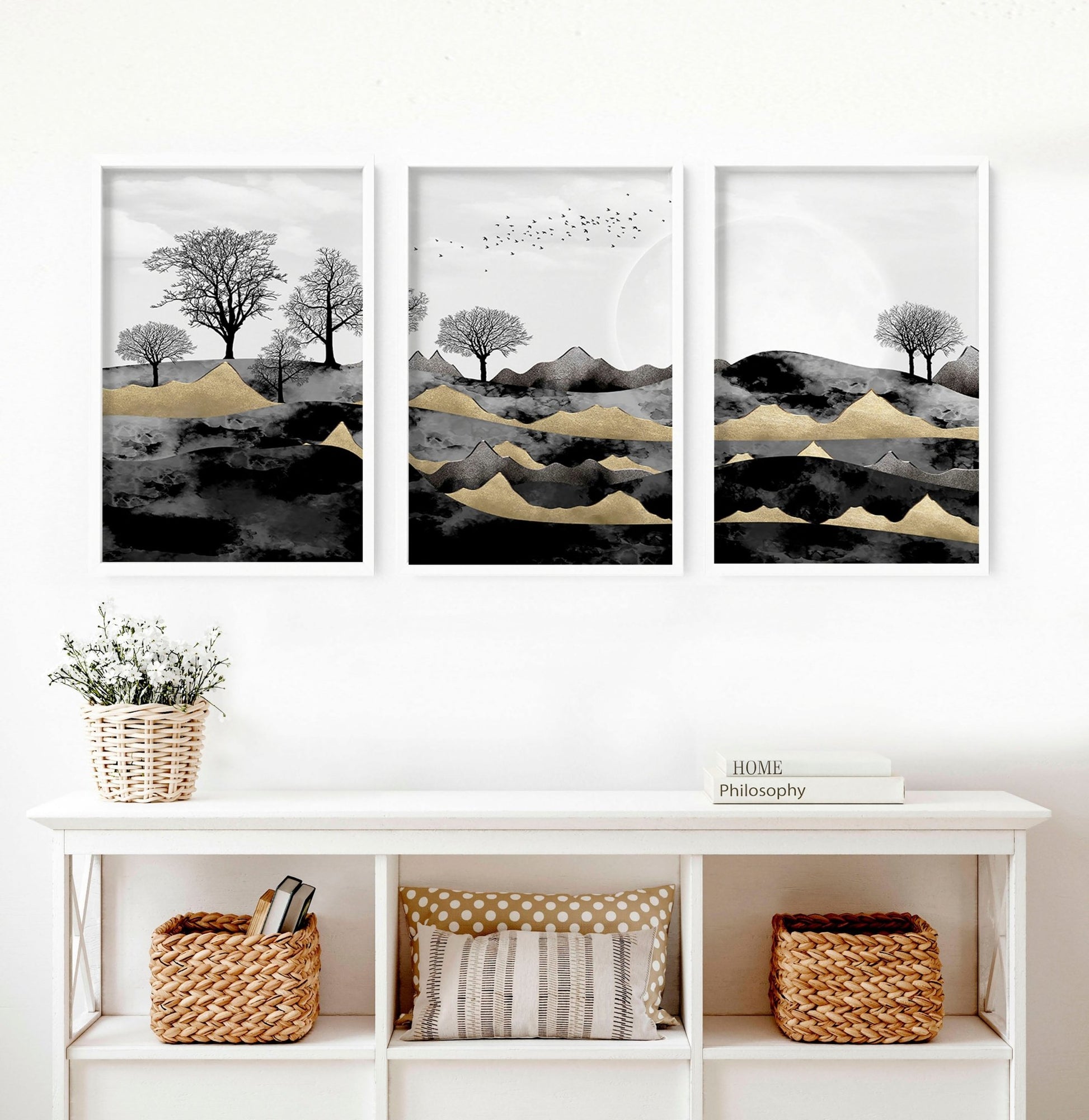 Art for the living room | set of 3 wall art prints - About Wall Art