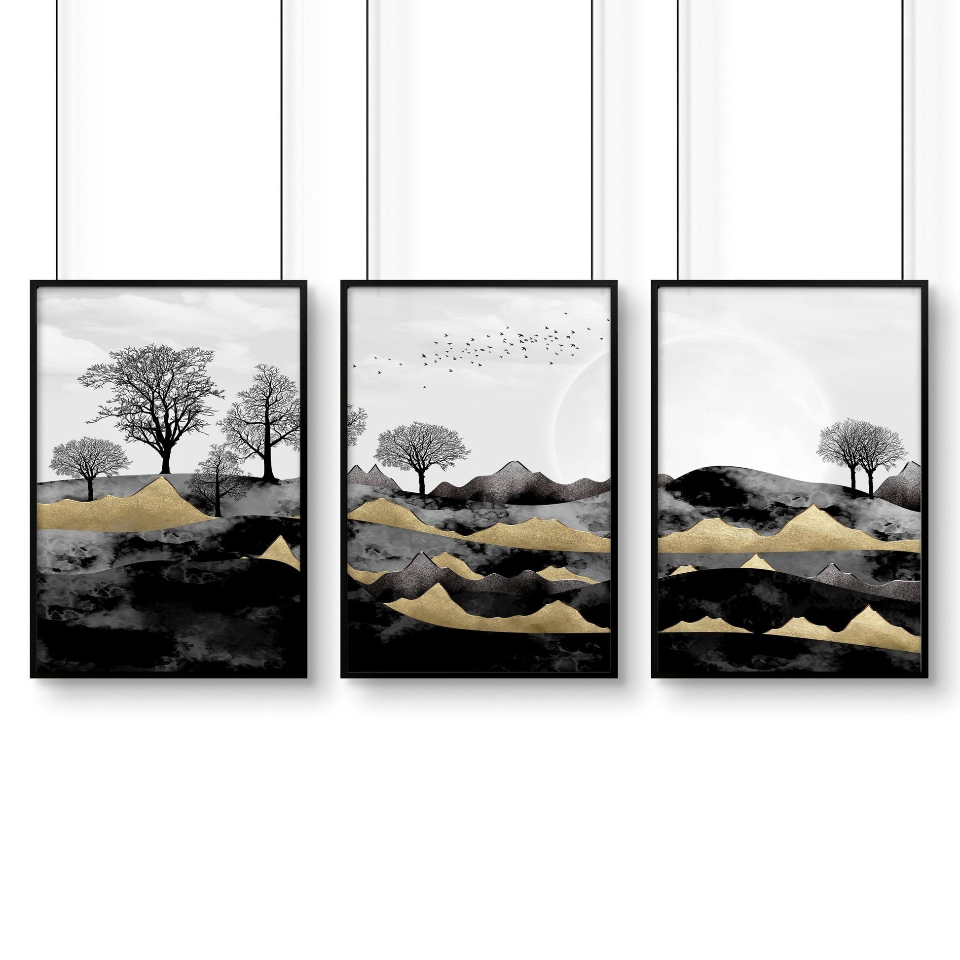 Art for the living room | set of 3 wall art prints - About Wall Art