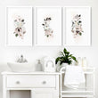 Bathroom prints framed | set of 3 wall art prints