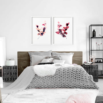 Bedroom wall art | set of 2 prints