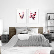 Framed bedroom wall art | Set of 2 wall art prints