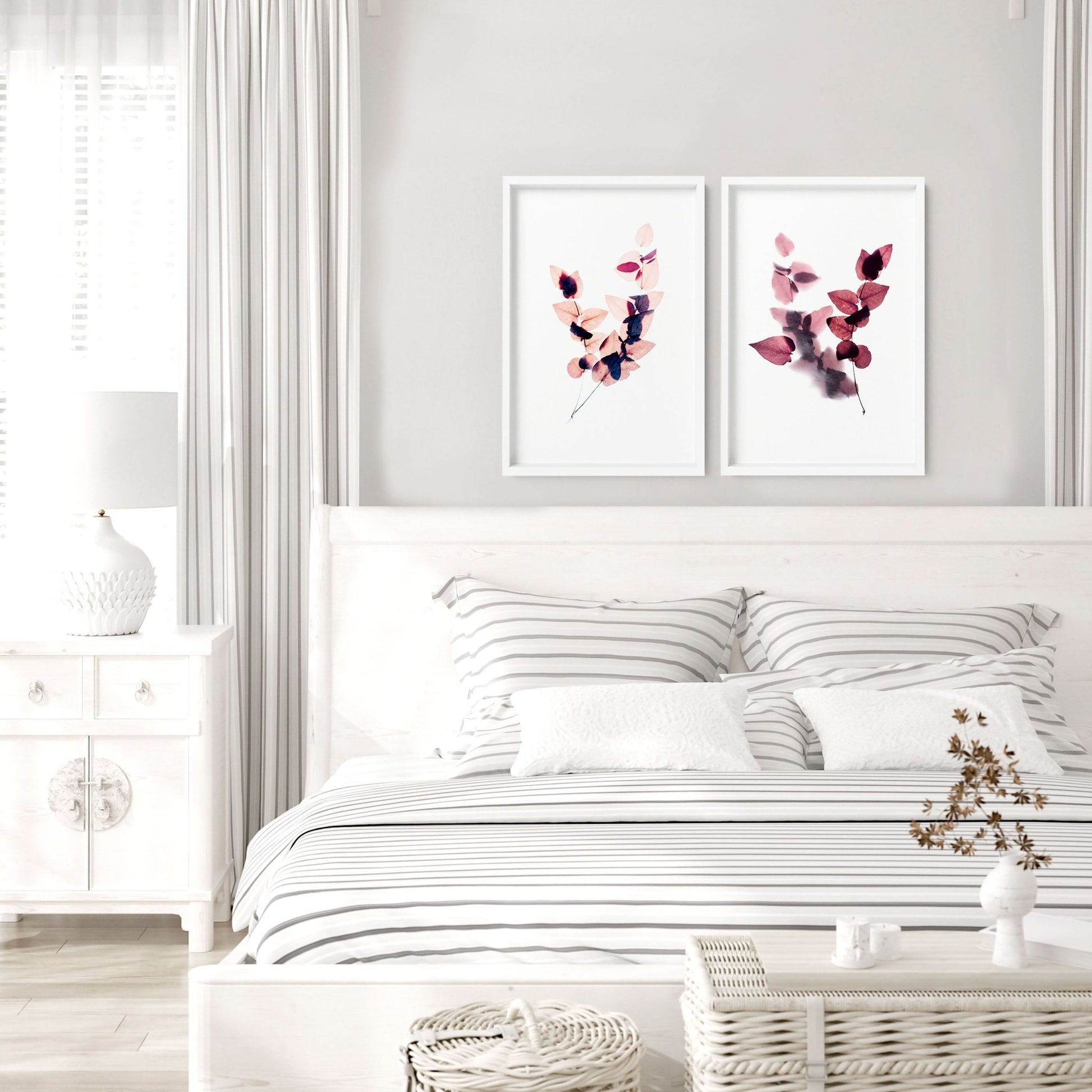 bedroom wall art | set of 2 prints - About Wall Art