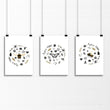 Bee wall hanging | Set of 3 pictures for entryway