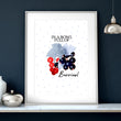 Prints for a kitchen wall | Set of 2 Berries wall art