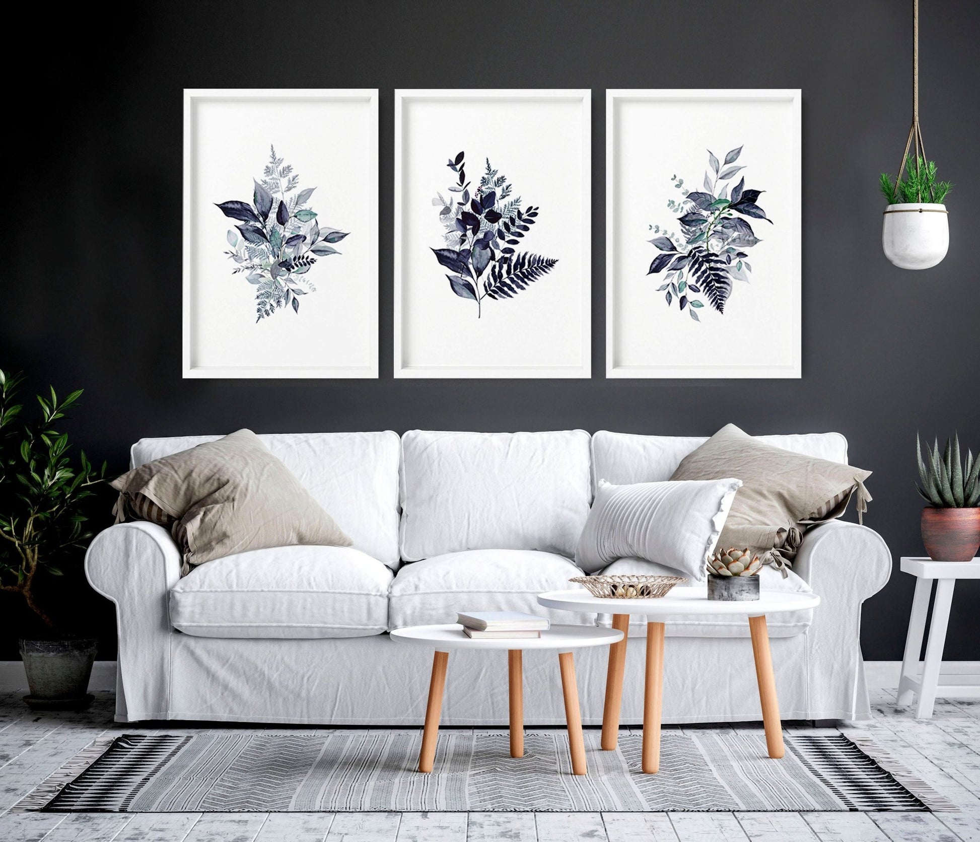 Botanical artwork | set of 3 wall art prints