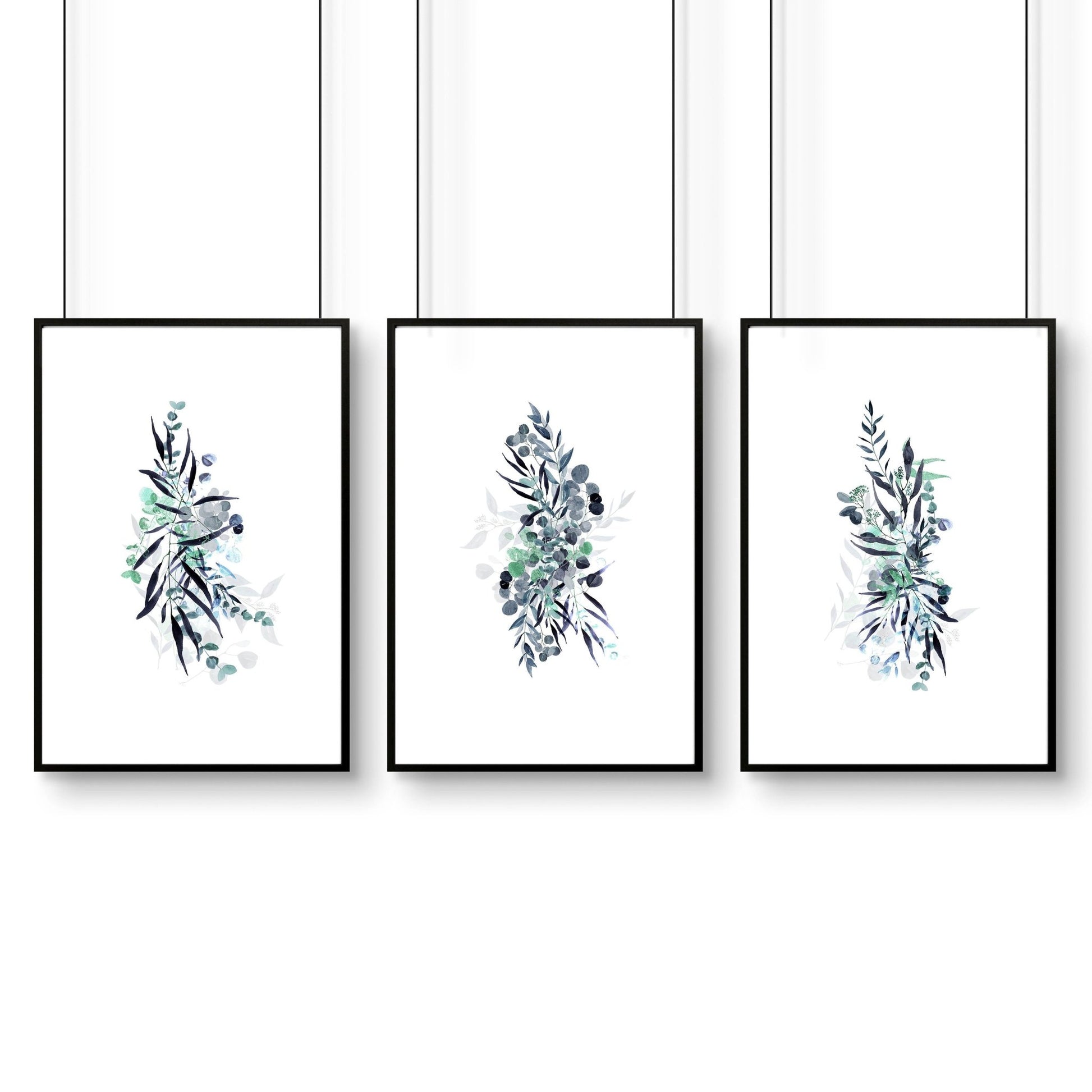 Botanical prints | set of 3 Framed wall art