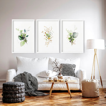 Botanical art print | set of 3 wall art prints - About Wall Art