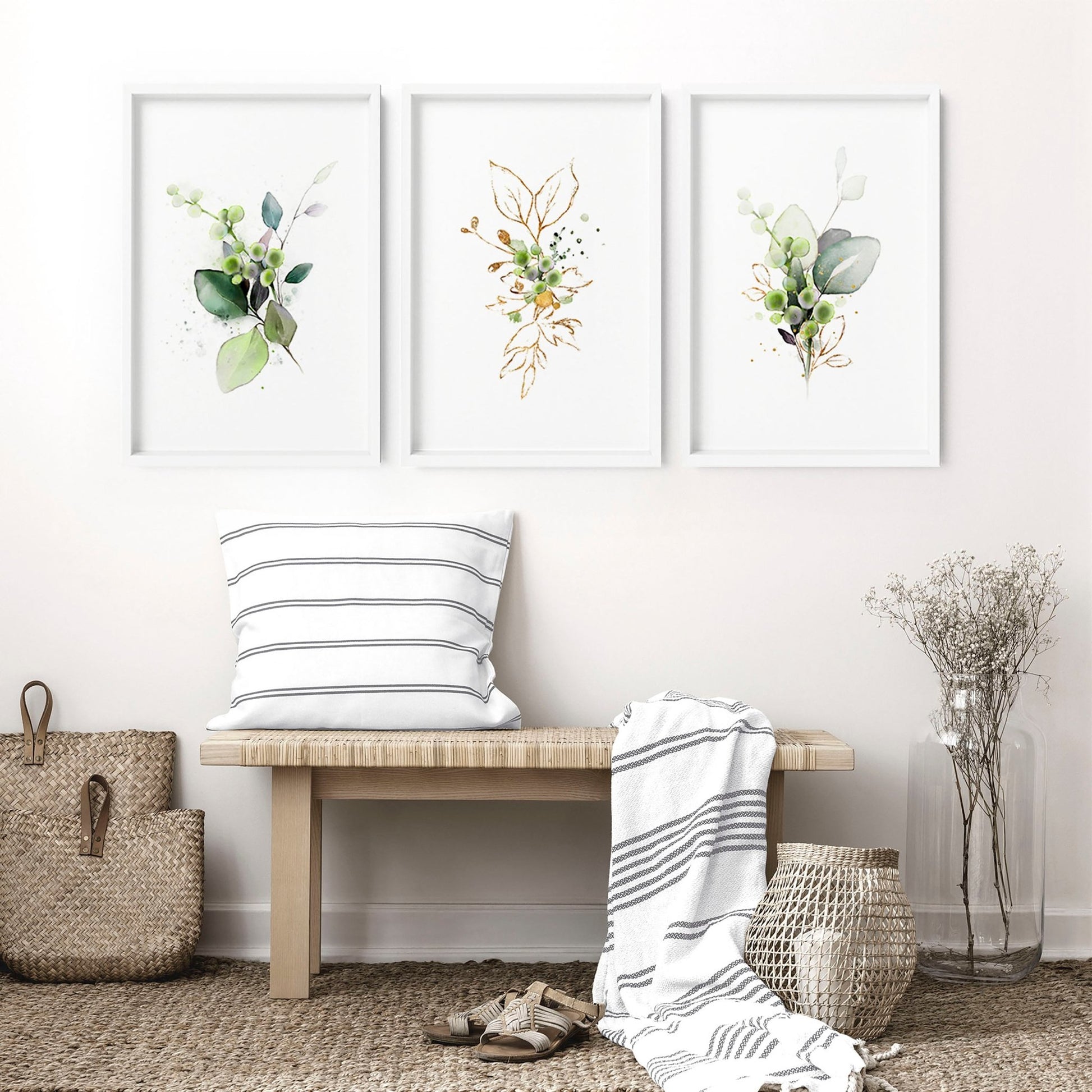 Botanical art print | set of 3 wall art prints - About Wall Art