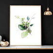 Botanical print framed | set of 3 wall art for home office decor