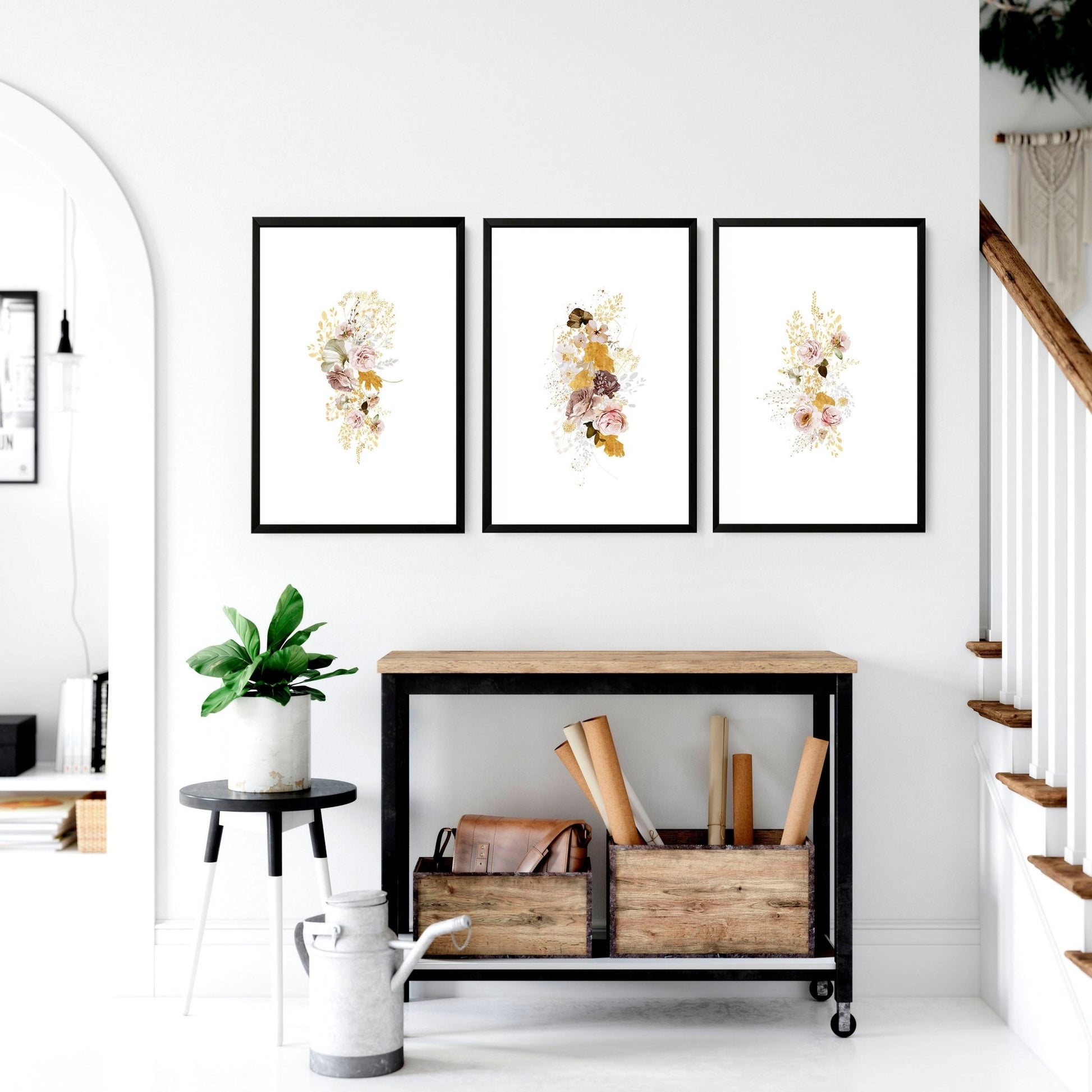 Botanical prints for kitchen wall | set of 3 wall art prints - About Wall Art