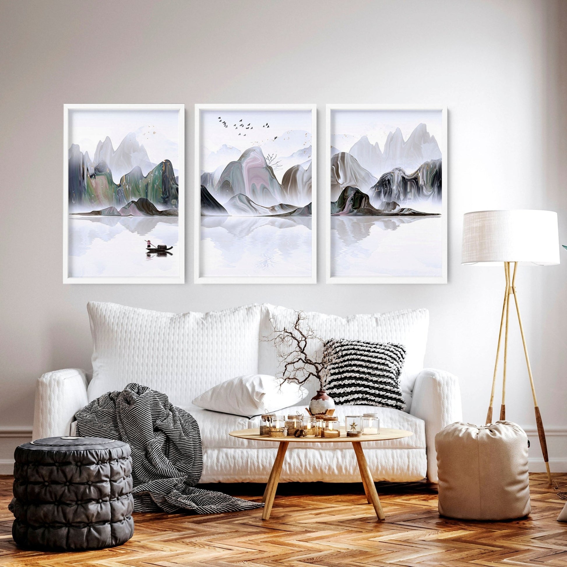 Calming Wall Art prints | set of 3 wall art prints - About Wall Art