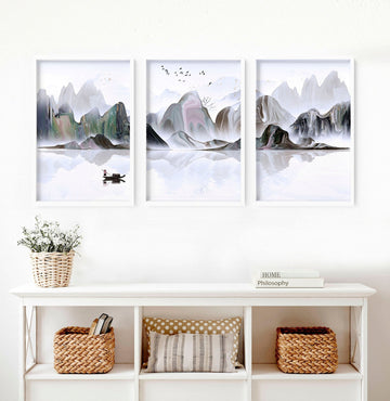 Calming Wall Art prints | set of 3 wall art prints