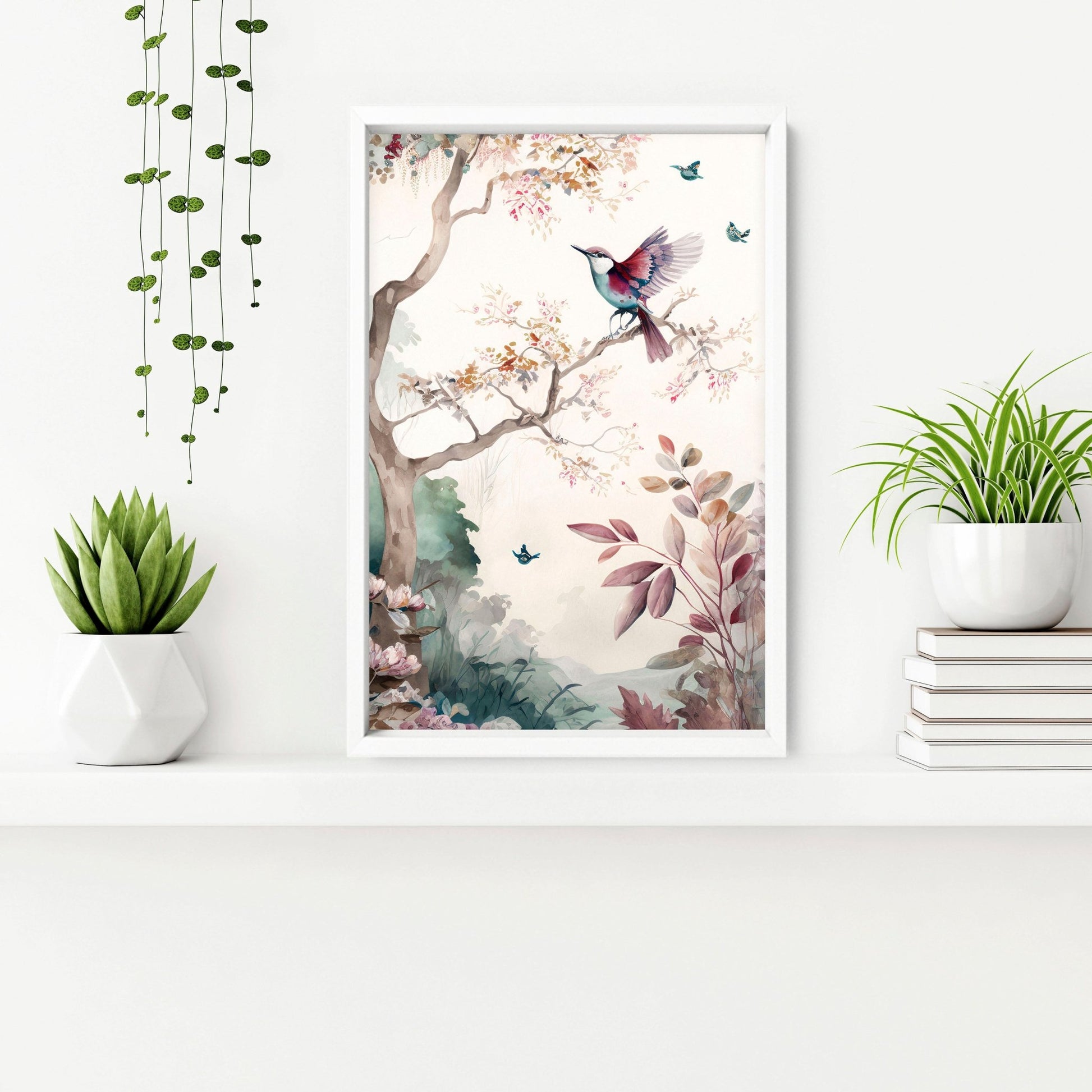 Chinoiserie Bathroom Wall decoration | set of 3 wall prints