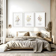 Christian art modern for bedroom | set of 3 wall art prints