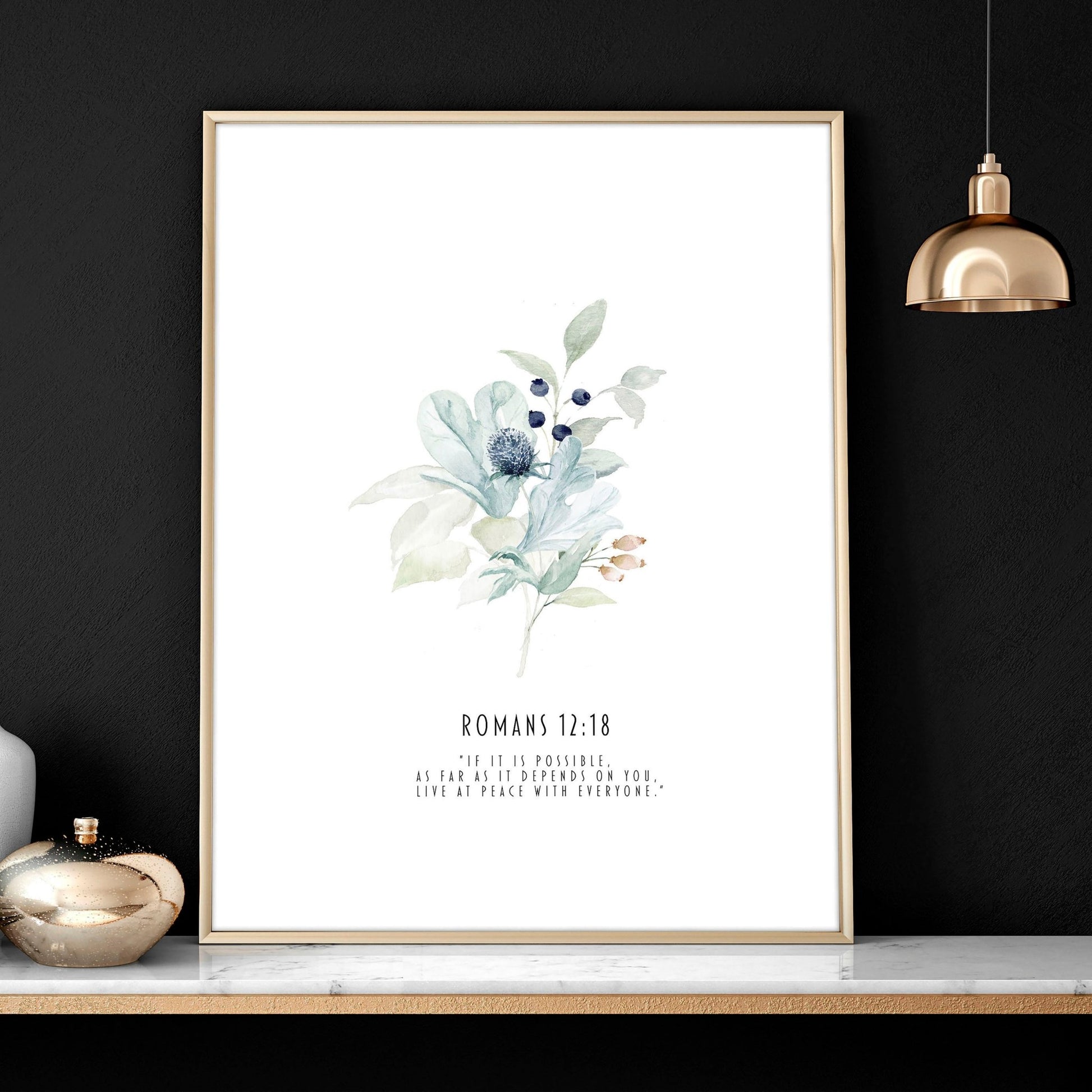 Christian posters home decoration | set of 3 wall art prints