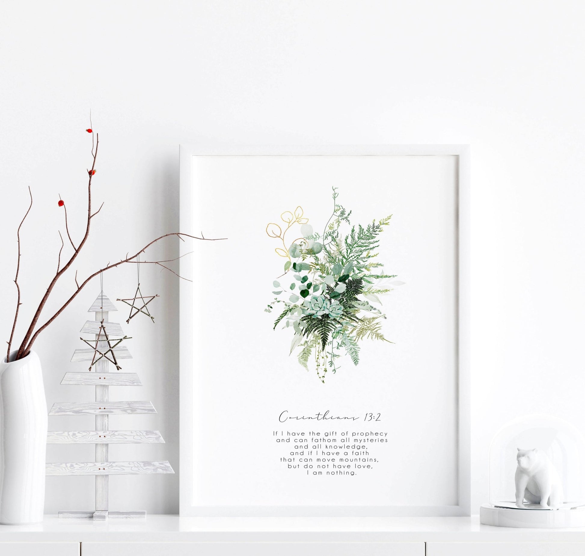 Christianity Bible wall art for bedroom | set of 3 wall art prints