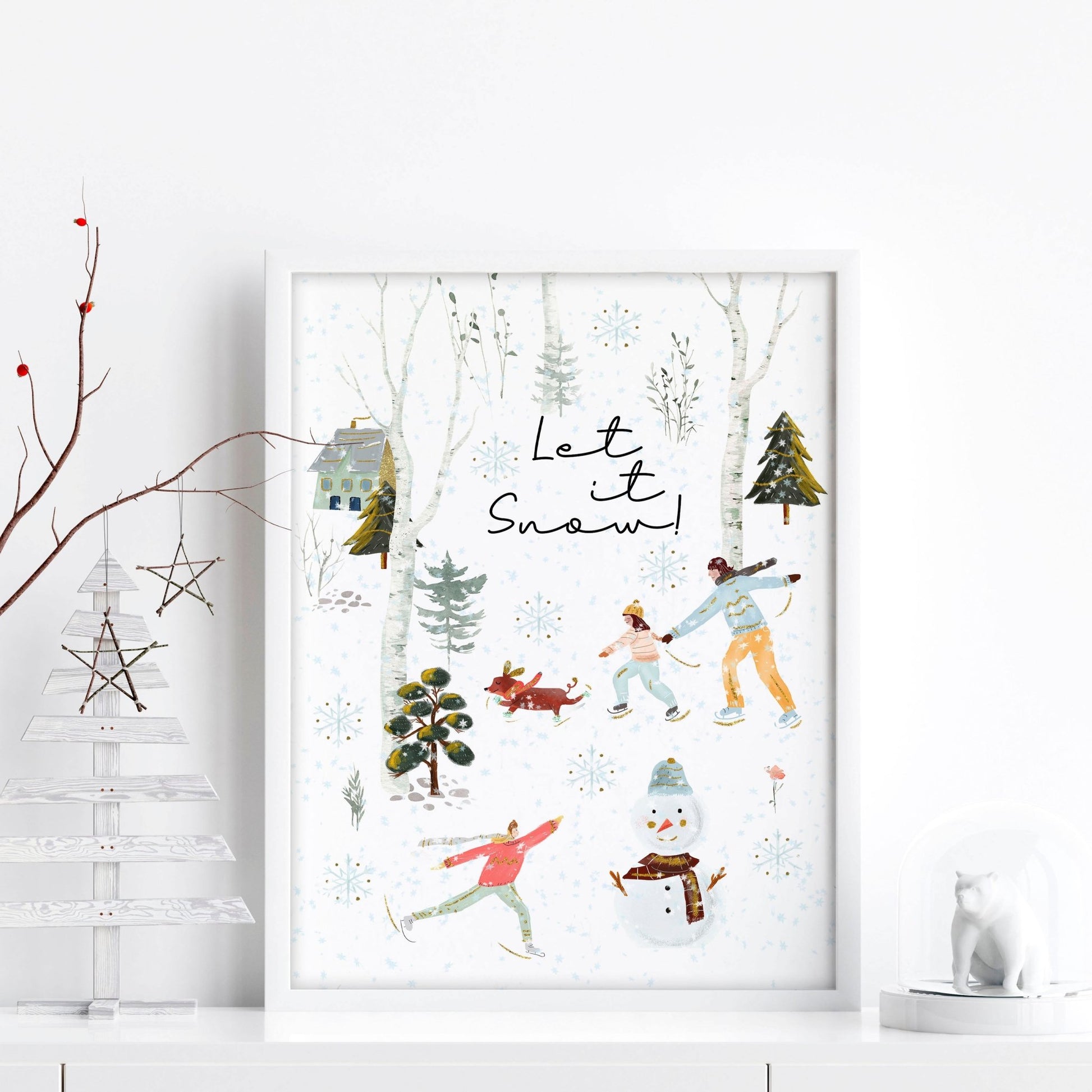Christmas decor indoor | wall art print - About Wall Art