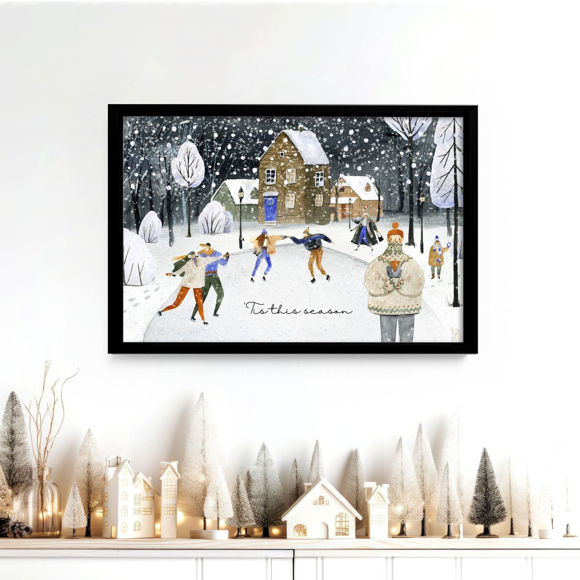 Christmas decor living room | wall art print - About Wall Art
