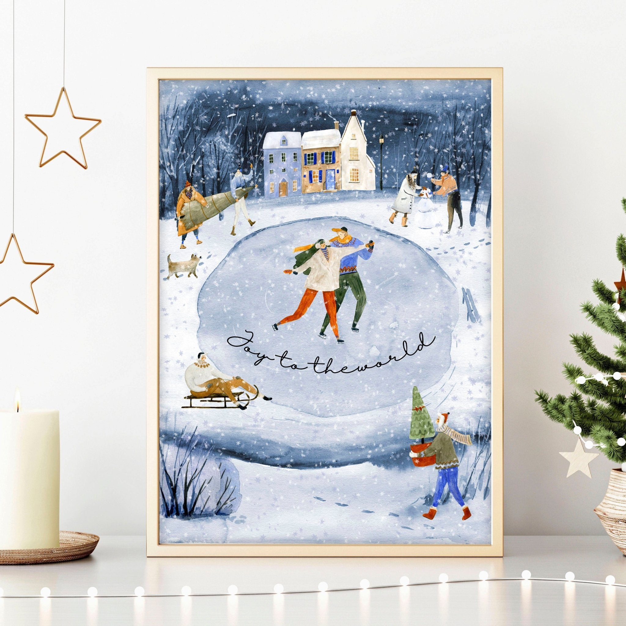 Christmas wall decorations indoor | wall art print - About Wall Art