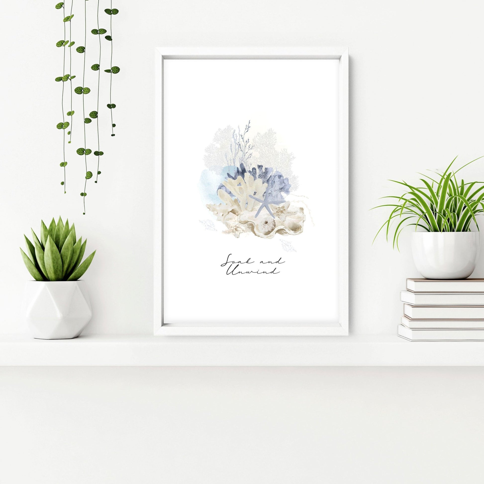 Pictures for bathrooms | set of 3 Coastal wall prints