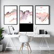 Coastal wall art for home office decor | set of 3 wall art prints