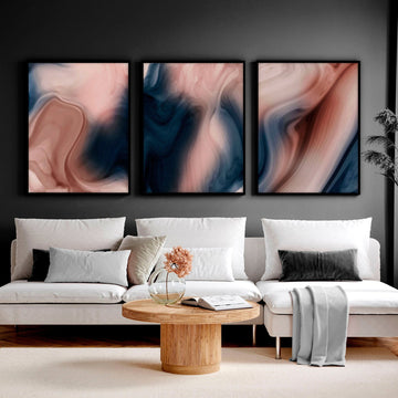 Contemporary wall art decor | set of 3 wall art prints