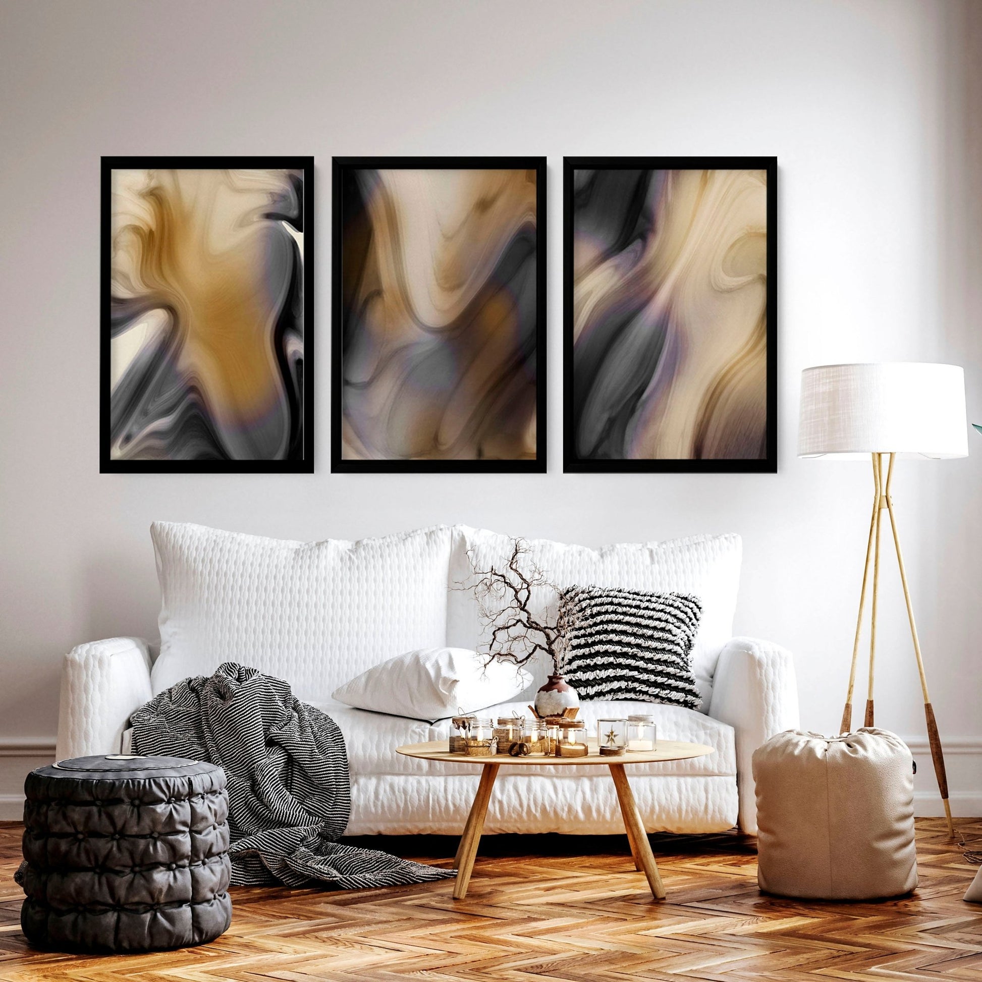 Contemporary wall art prints in the uk | set of 3 wall art prints