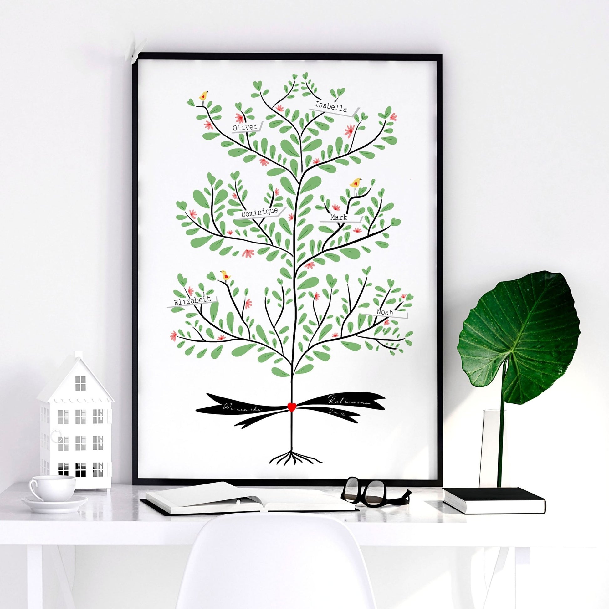 Custom family tree | wall art print - About Wall Art