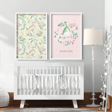Cute pictures for nursery | set of 2 wall art prints - About Wall Art