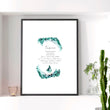 December Birthstone Turquoise | wall art print - About Wall Art