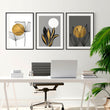 Desk office decor | set of 3 wall art prints