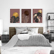 Earth toned bedroom wall prints | set of 3 wall art prints