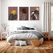 Earth toned bedroom wall prints | set of 3 wall art prints