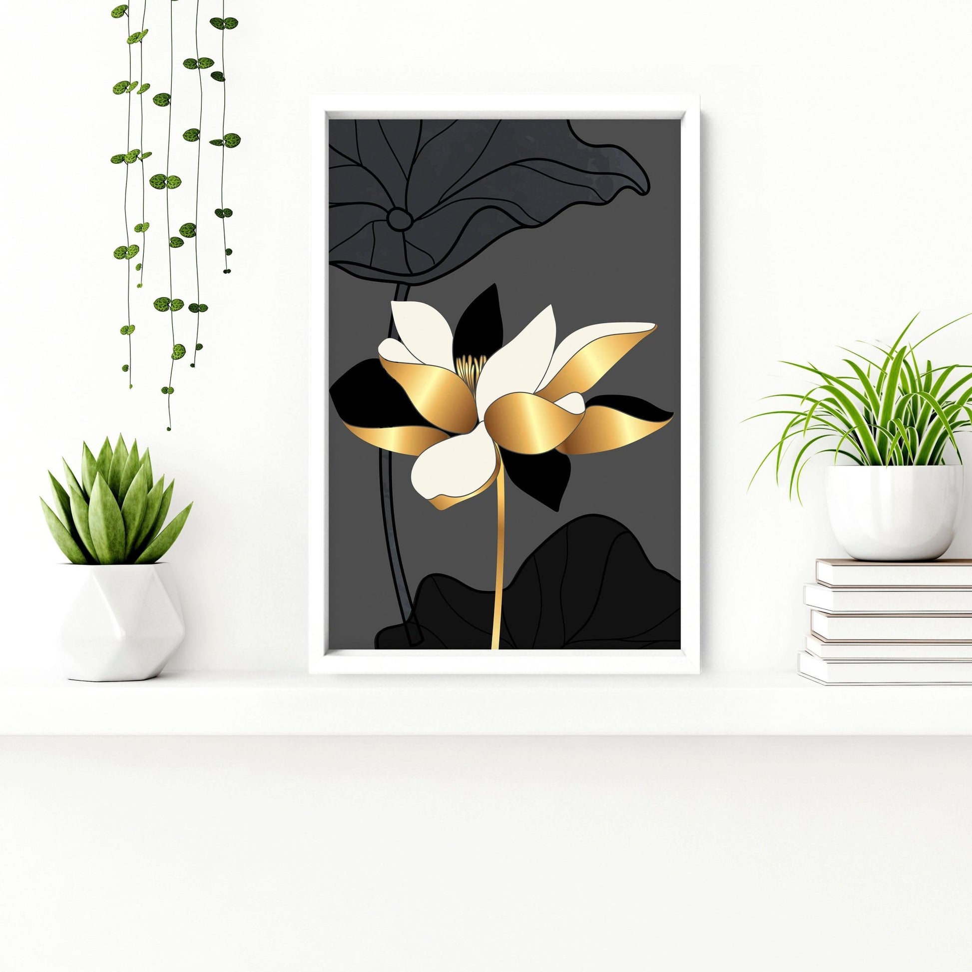 Eclectic Floral wall art for the bathroom | set of 3 wall art - About Wall Art