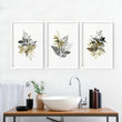 Bathroom framed prints | set of 3 wall art