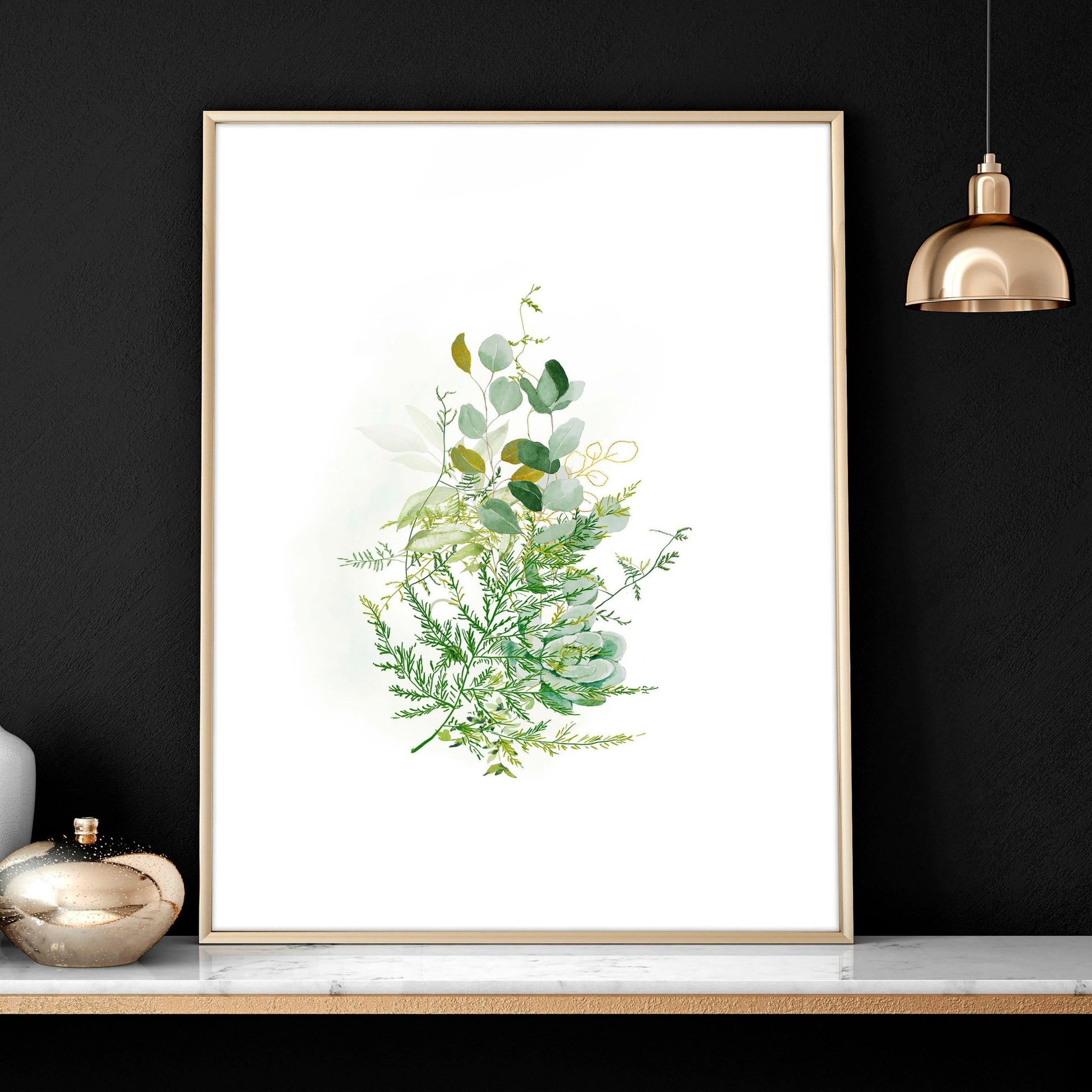 Fern Wall Art prints | set of 3 wall art prints for living room - About Wall Art