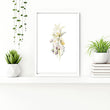 Floral Prints for bathroom decor | Set of 3 wall art prints - About Wall Art
